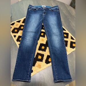 Paige Skyline Ankle Peg Jeans Women’s Sz 31  Blue Stretch Denim EUC